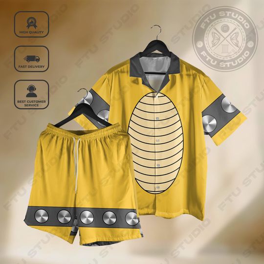 Discover Bowser Cosplay Hawaiian Shirt and Shorts, Fiery Gift Aloha Summer Shirt, Gaming Video Game Fans