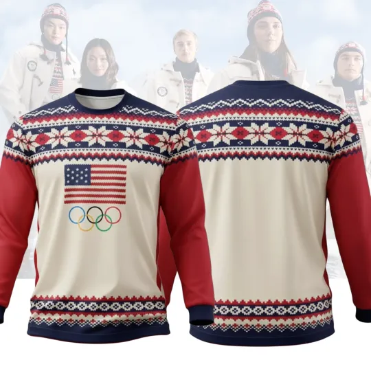 Discover Olympic Team Usa  All-over Print Long Sleeve