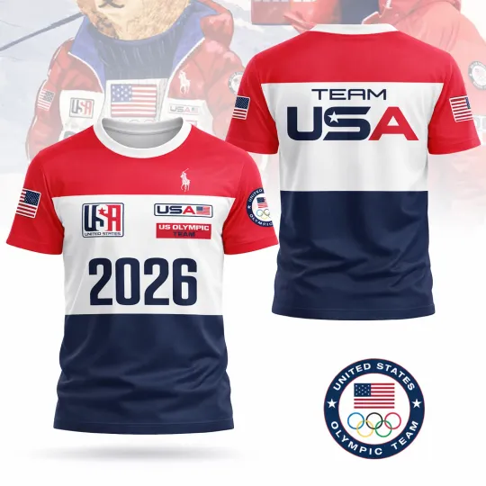 Discover USA Team Printed All Over Print Shirt - Size S to 5XL