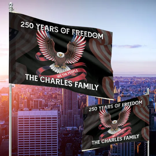 Discover Custom 250 Years Of Freedom Patriotic Gift 4th Of July American Eagle Flag