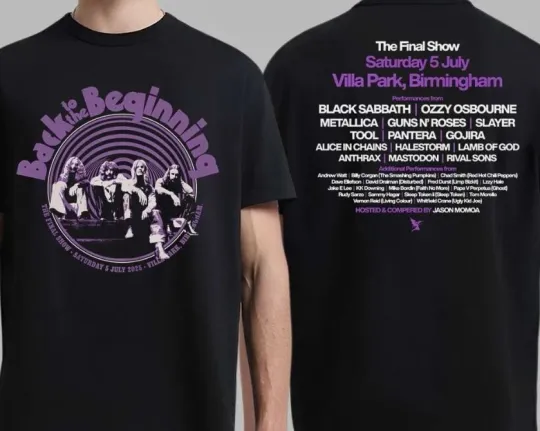 Black Sabbath And Ozzy Osbourne Back To The Beginning Merch Event Tee T-shirt