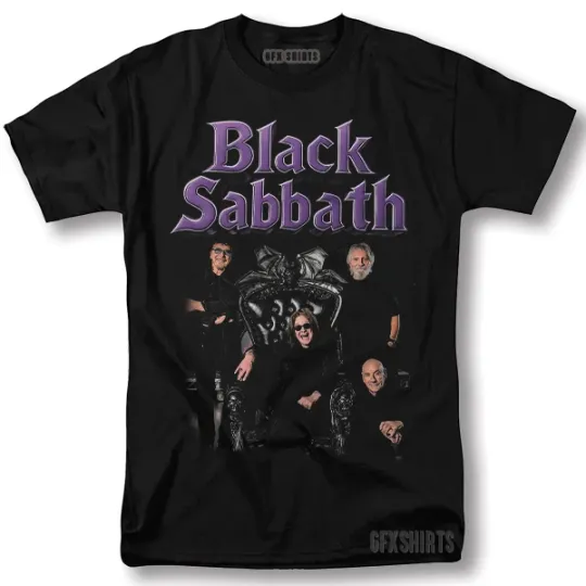 Discover Black Sabbath Ozzy Osbourne Rock Concert T-Shirt Vintage Graphic Design