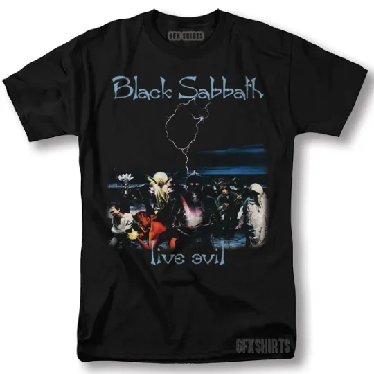 Discover Black Sabbath Ozzy Osbourne Concert Tour Vintage Graphic T-Shirt