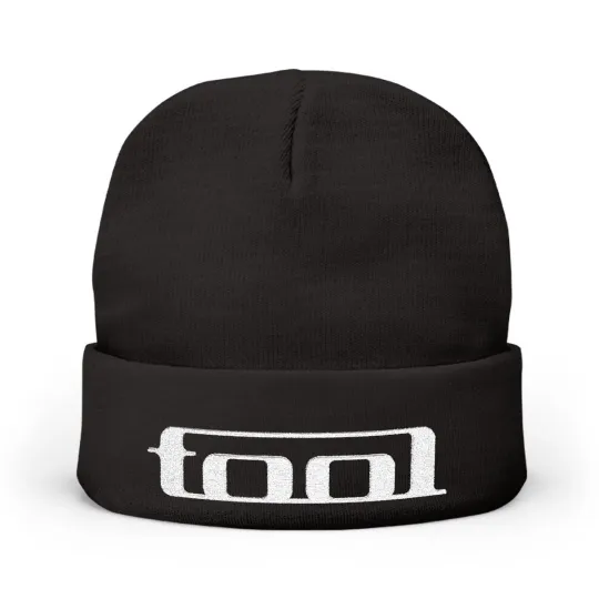 Discover Tool Band Logo Embroidered Knit Beanie