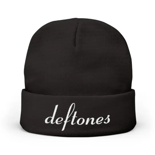 Deftone Logo Embroidered Knit Beanie