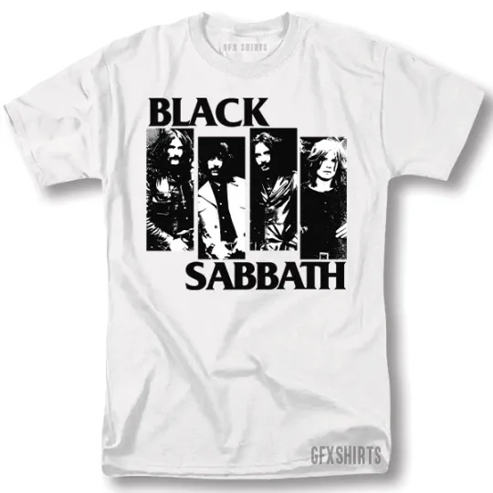 Discover Black Sabbath Rock Ozzy Osbourn Concert  Tour Vintage Graphic Design T-Shirt