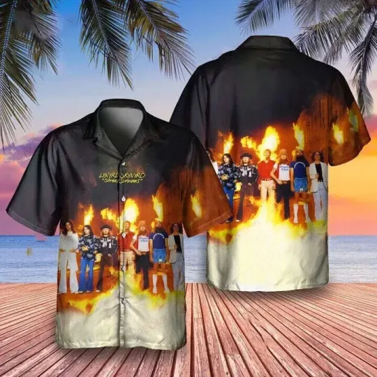 Discover NEW Lynyrd Skynyrd 3D Hawaiian Shirt Southern Rock Tee Size S 5XL