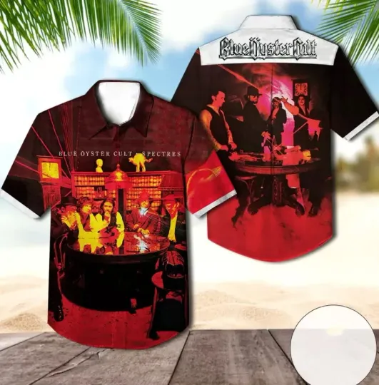 Discover Blue Oyster Cult Spectres Album Cover Hawaiian Shirt Size S-5XL