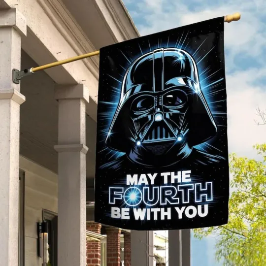 Discover Darth Vader May The 4th Be With You Star Wars Fan Gift Galaxy's Edge Flag