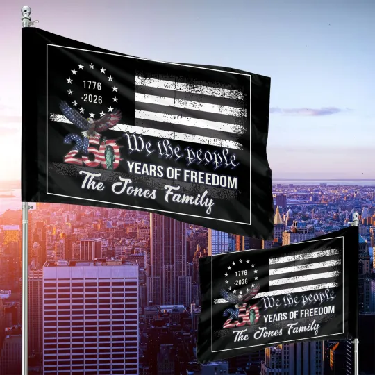 Discover Custom We The People 250 Years Of Freedom 4th Of July Patriotic America Flag