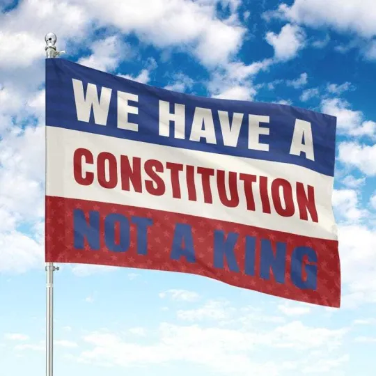 Discover We Have A Constitution Not A King Resist No Kings In America Flag