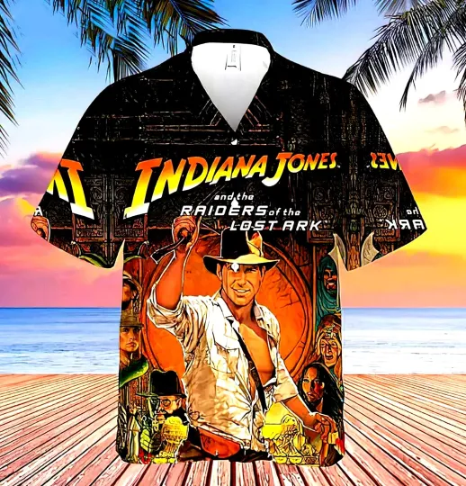Indiana Jones Hawaiian Shirt 1981 Raider Print