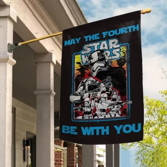 Star Wars Stormtrooper Corps May The 4th Be With You Galaxy's Edge Flag