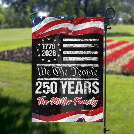 Personalized 1776–2026 Semiquincentennia We The People 250 Years Patriotic Flag
