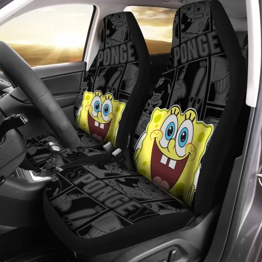 SpongeBob SquarePants Car Seat Cover Set Valentine Gift Car Accessories