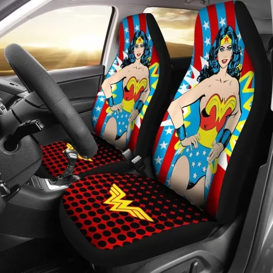 Discover Wonder Woman Car Seat Cover DC League Comics