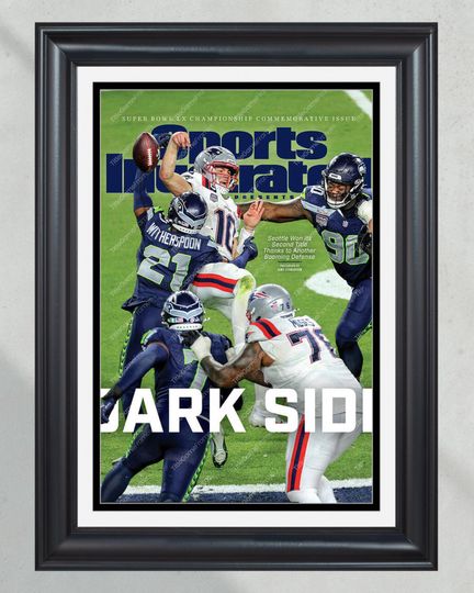 Discover 2026 Seattle Seahawks DARK SIDE Super Bowl LX 2913 Defensive Masterclass vs Patriots Unframed Newspaper