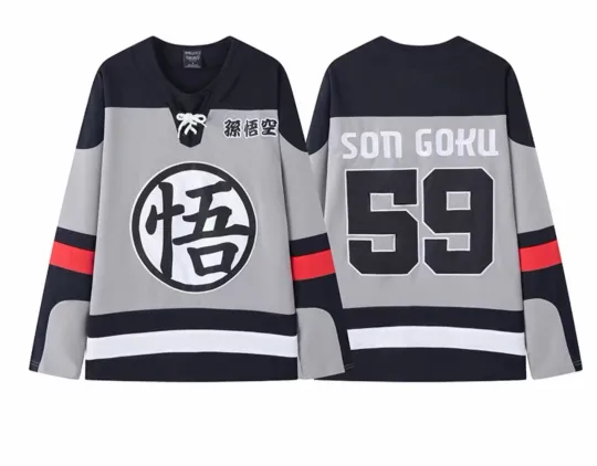 Discover Dragon Ball Z Goku Hockey Jersey 59 Toriyama Men’s Clothing