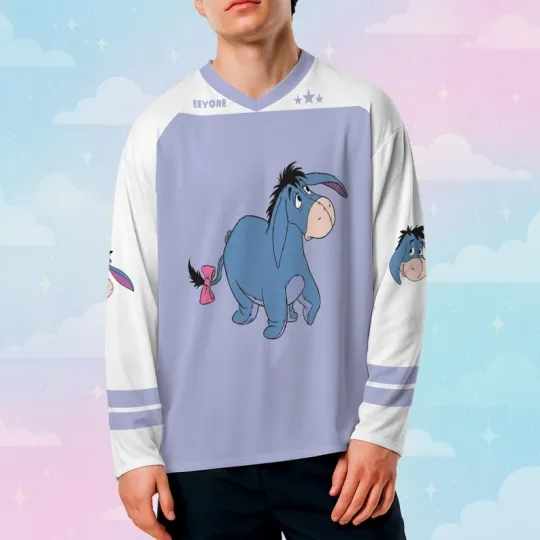 Discover Personalized Never Too Old For Eeyore Winnie The Pooh Hockey Jersey
