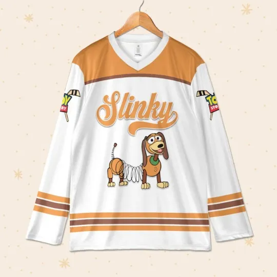 Discover Personalized Men's Toy Story Slinky Dog Hockey Jersey