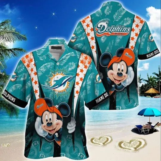 Discover Miami Football Dolphinss Team Hawaiian Shirt Button Down Unisex