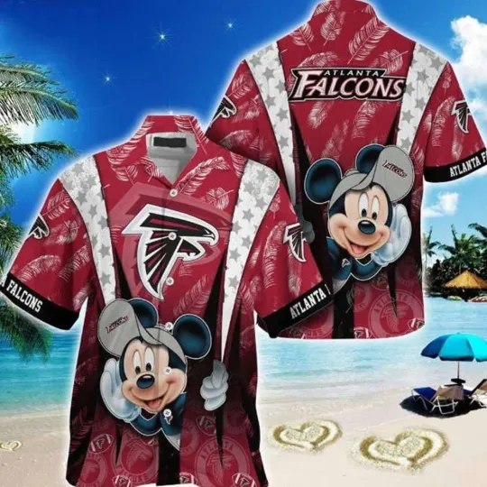 Discover Atlanta Football Falconss Team Hawaiian Shirt Button Down Unisex