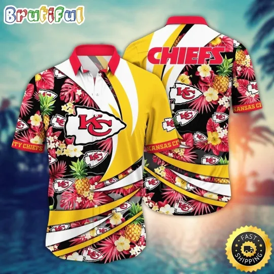 Discover Personalized Kansas City Football Chiefss Team Hawaiian Shirt Button Down Unisex