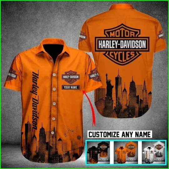 Discover Personalized Harley Motor Davidsonn Racing Casual Shirt Button Down Unisex Adult