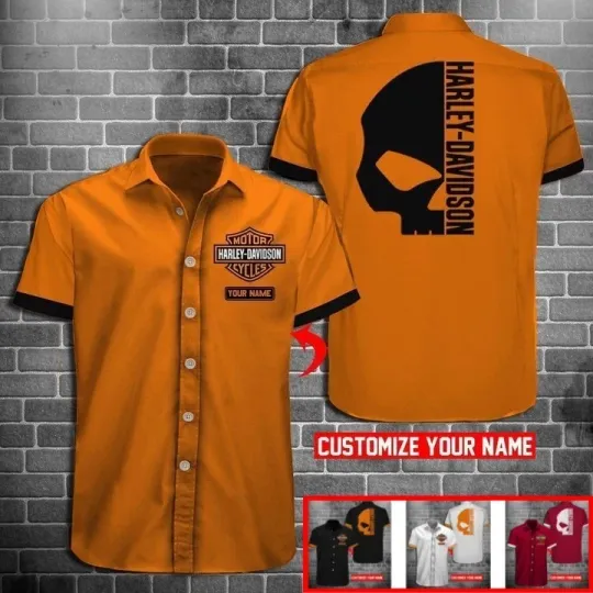Discover Personalized Harley Motor Davidsonn Racing Casual Shirt Button Down Unisex Adult