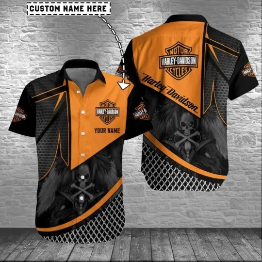 Discover Personalized Harley Motor Davidsonn Racing Casual Shirt Button Down Unisex Adult