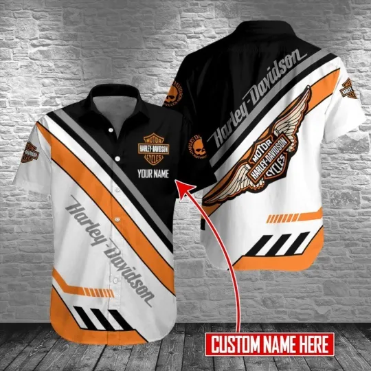 Discover Personalized Harley Motor Davidsonn Racing Casual Shirt Button Down Unisex Adult