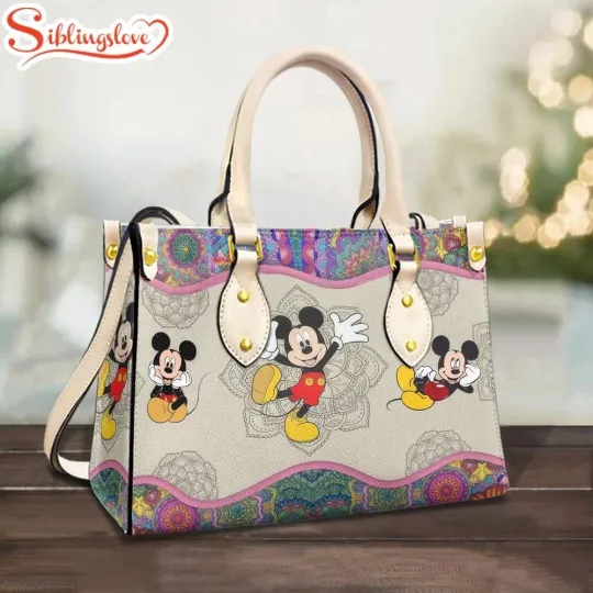 Discover Mandala Mickey Leather bag Handbag