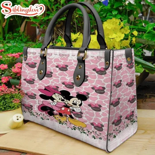 Discover Mickey Minnie Mouse Disney Lover Leather Handbag