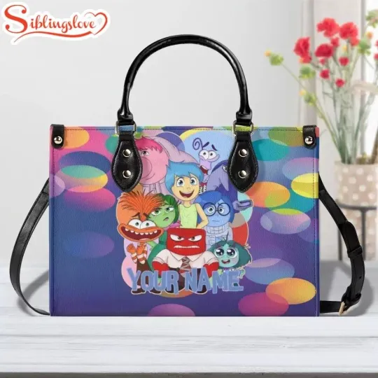Personalized Name Inside Out New Version Leather Handbag