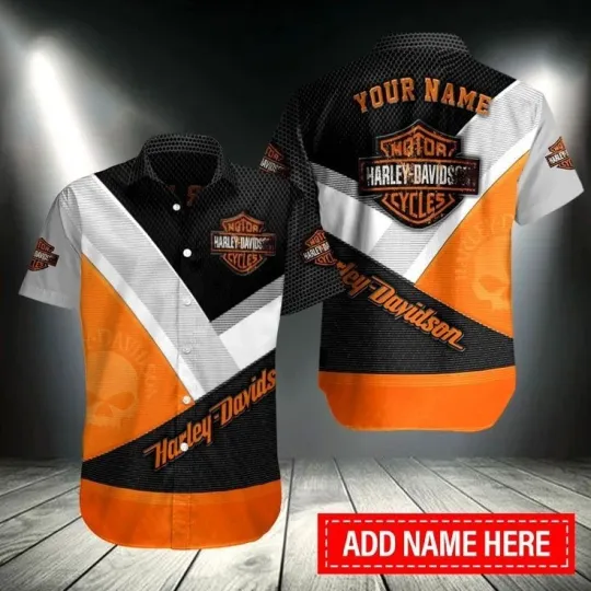 Discover Personalized Harley Motor Davidsonn Racing Casual Shirt Button Down Unisex Adult
