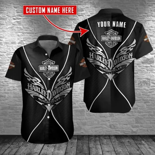 Discover Personalized Harley Motor Davidsonn Racing Casual Shirt Button Down Unisex Adult