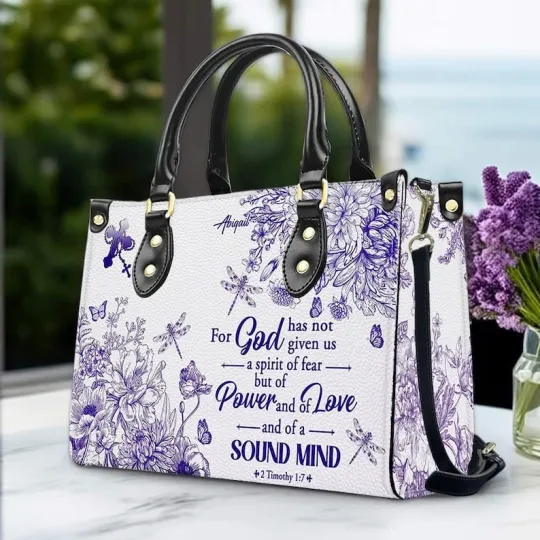 Discover Personalized Christian Leather Handbag