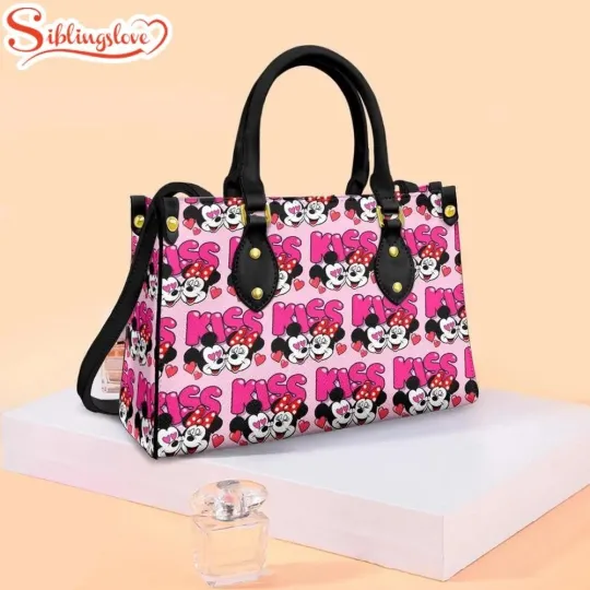 Discover Mickey And Minnie Disney Fan Leather Handbag