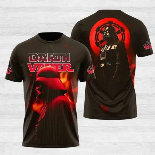 Discover Darth Vader Star Wars Galaxy's Edge 3D Printed T-Shirt