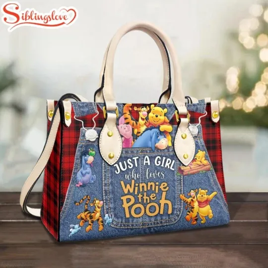 Discover Just A Girl Who Loves Winnie the Pooh Cute Disney Leather Handbag