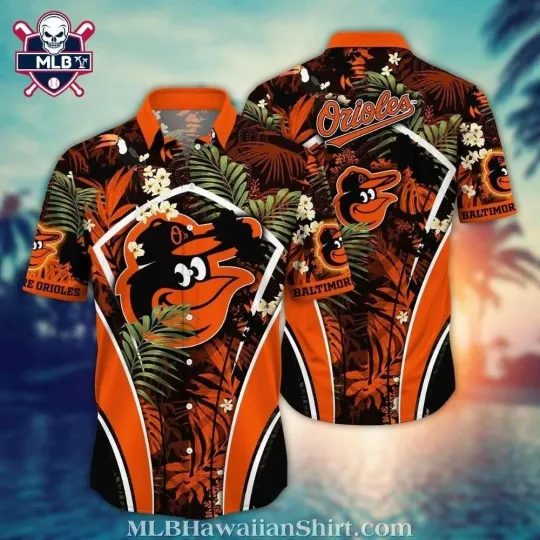 Discover Baltimore Baseball Team Orioless Tropical Floral Hawaiian Shirt