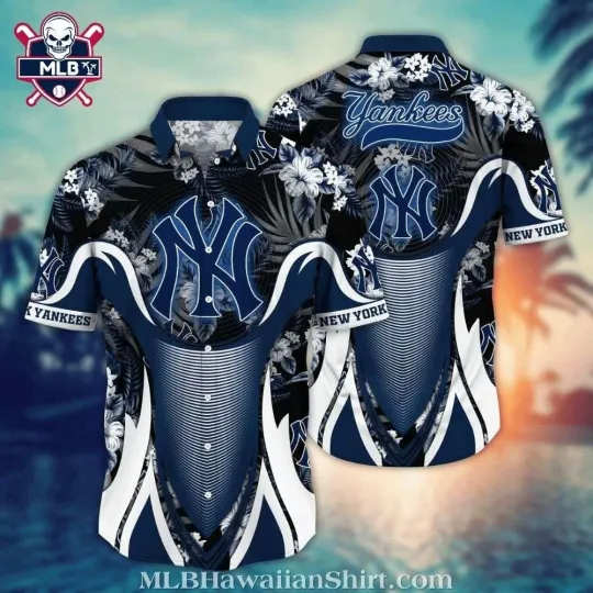 Discover Dynamic Waves NY Baseball Team Yankeess Hawaiian Shirt