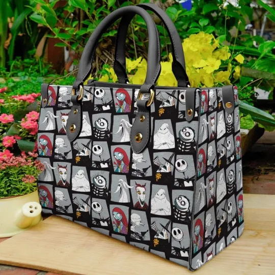 Discover Jack Skellington Women 3D Leather Handbag 3D Printed