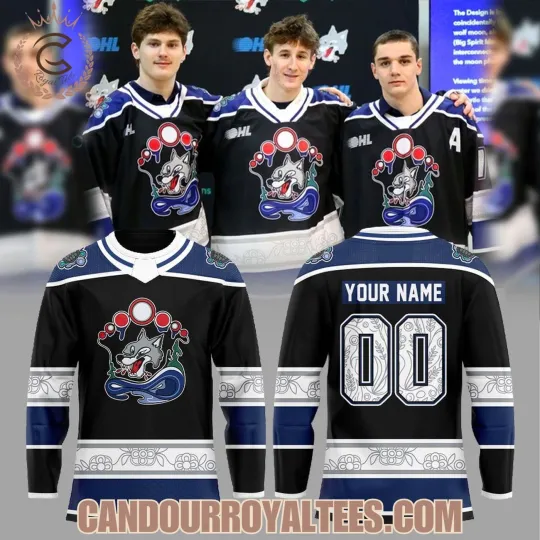 Discover Personalized Sudbury Wolves Our 2025/26 Indigenous Hockey Shirt Men's Unisex