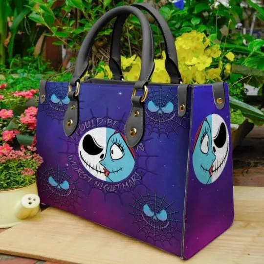 Discover Jack Skellington I Could Be Your Worst Nightmare Women 3D Leather Handbag
