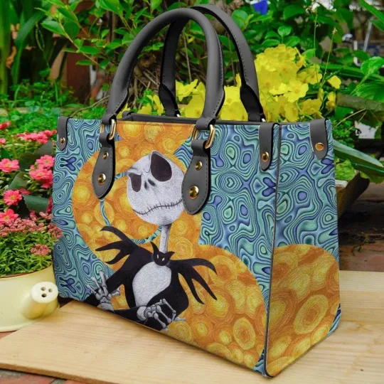Discover Jack Skellington Women Leather Handbag
