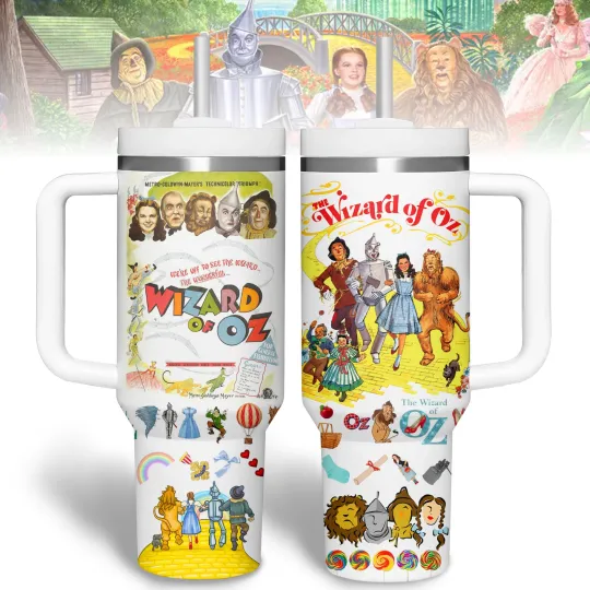 Discover Rainbow Fantasy Journey Fan Gift Insulated Tumbler with Handle 40oz