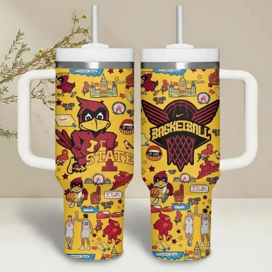 Discover Fight Fight Fight Cyclones Fan Gift Insulated Tumbler 40oz With Handle
