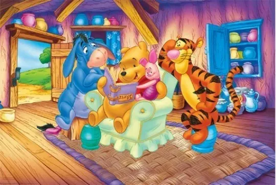Discover WINNIE THE POOH POSTER House Gathering RARE NEW