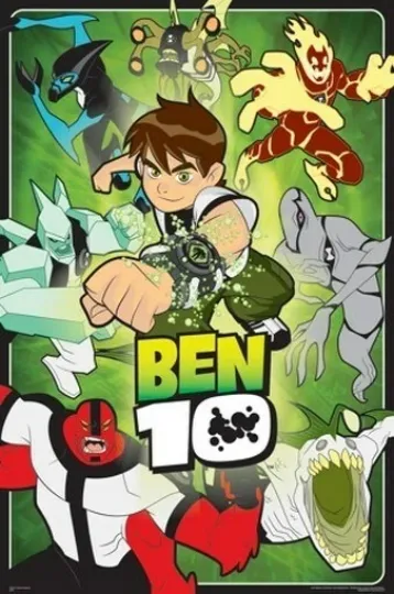 Ben 10 Poster Amazing Action Premium Matte Vertical Poster
